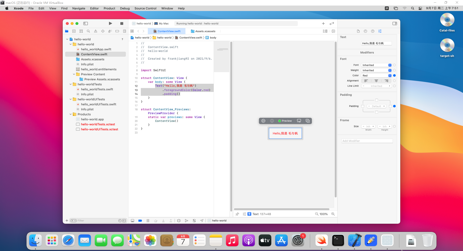 xcode界面